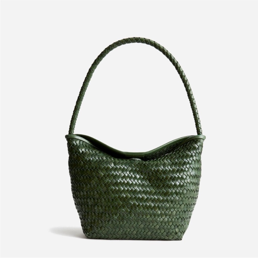 Madewell Green Artisanal Woven Shoulder Bag